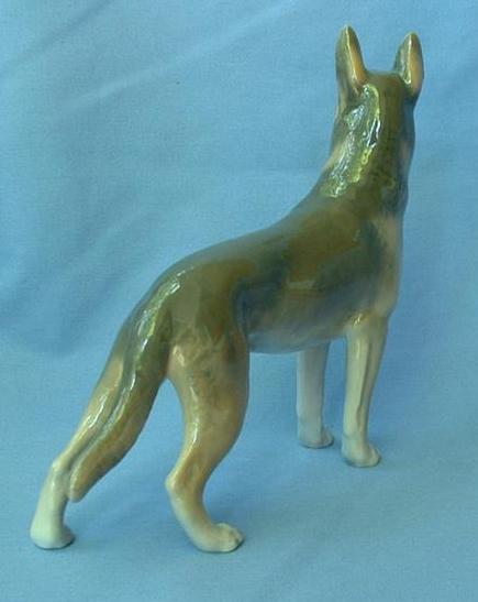 ..vintage Denmark dog Royal Copenhagen German Shepherd 9" mint ..vintage Denmark dog Royal Copenhagen German Shepherd 9" mint