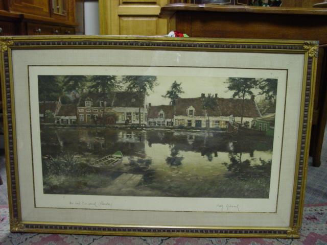 Large Beautiful Original 1904 Lithograph by Flemish Master Victor Oliver Gilsoul Nautical French Large Beautiful Original 1904 Lithograph by Flemish Master Victor Oliver Gilsoul Nautical French