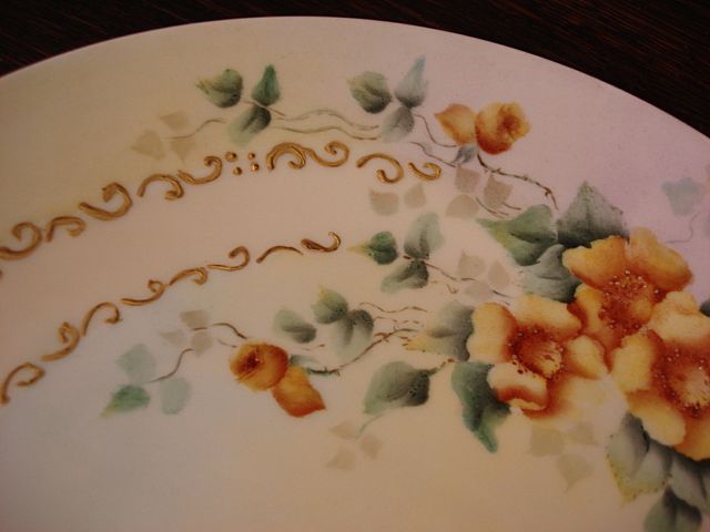 Antique French Porcelain Haviland Wall Hung Plate Antique French Porcelain Haviland Wall Hung Plate