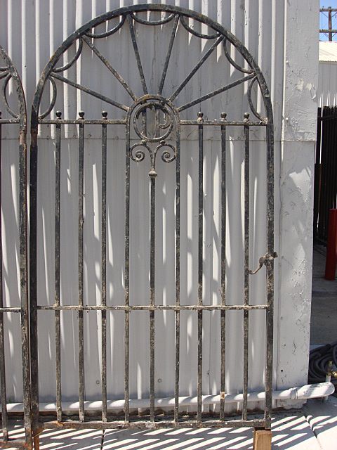 Architectural Antiques Hand Forged French Antique Iron Gate Architectural Antiques Hand Forged French Antique Iron Gate
