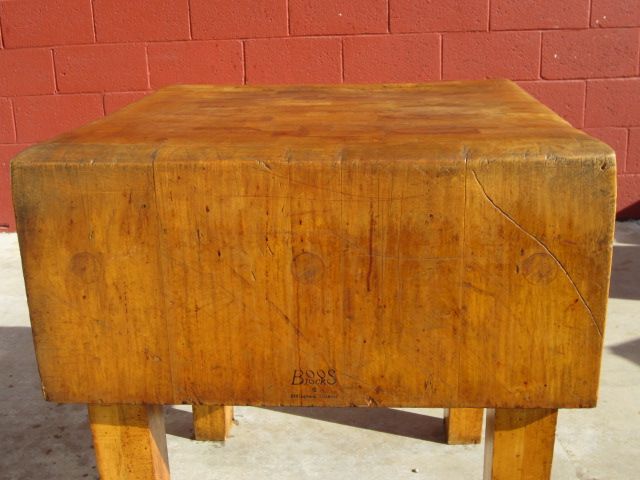 American Antique Butchers Block Chopping Block Cutting Board Antique Kitchen Counter American Antique Butchers Block Chopping Block Cutting Board Antique Kitchen Counter