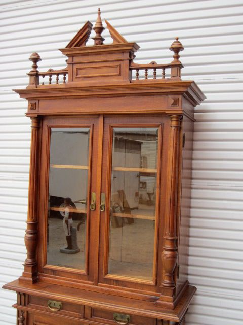 Antique German Bookcase Antique Hutch Sideboard Cabinet Cupboard Antique Furniture Antique German Bookcase Antique Hutch Sideboard Cabinet Cupboard Antique Furniture