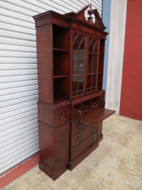 American Break Front Secretary Bookcase Desk American Furniture American Break Front Secretary Bookcase Desk American Furniture