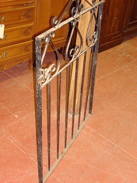 English Antique Iron Garden Gate English Antique Iron Garden Gate