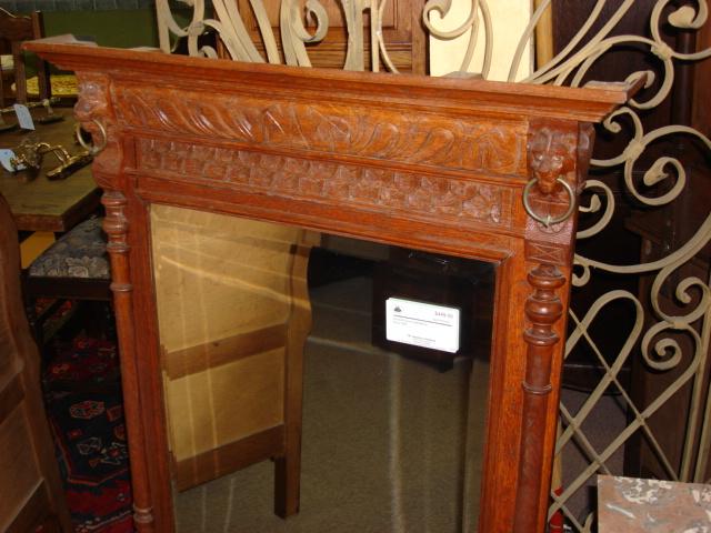 Beautiful Antique Hand Carved French Wall Mirror Beveled Glass Lions Beautiful Antique Hand Carved French Wall Mirror Beveled Glass Lions