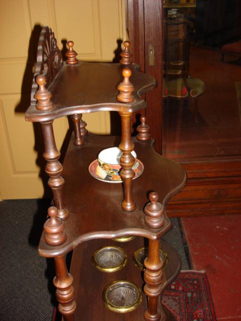 Beautiful Victorian French Etagere What Not Shelf Made of Walnut Beautiful Victorian French Etagere What Not Shelf Made of Walnut