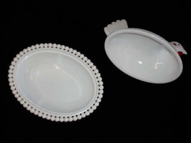 Original Milk Glass Covered Chicken Hen Dish Candle Wick Rooster Country Kitchen Original Milk Glass Covered Chicken Hen Dish Candle Wick Rooster Country Kitchen