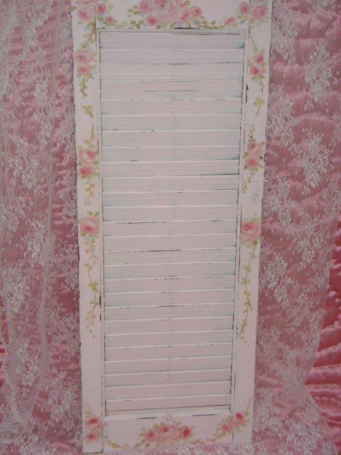 Shabby Chippy Cottage Shutter Memo Board HP Roses Shabby Chippy Cottage Shutter Memo Board HP Roses