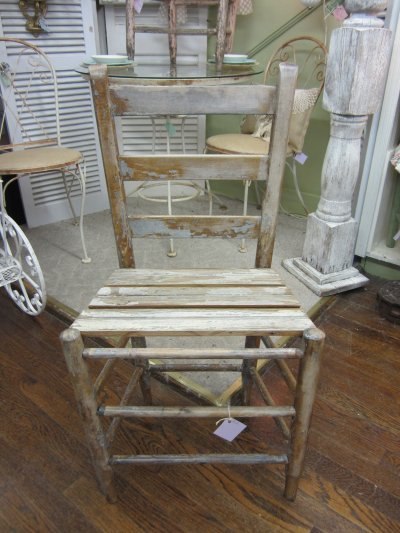 Prairie Chic Vintage Bead Board Chair Chippy Creamy White FREE Shipping Prairie Chic Vintage Bead Board Chair Chippy Creamy White FREE Shipping