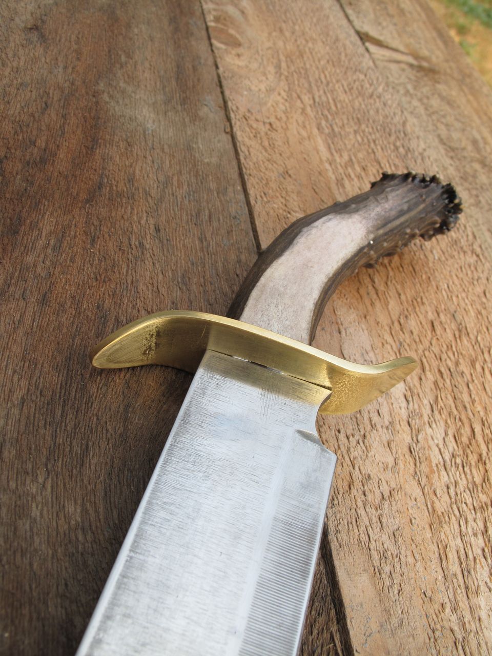 Great Bowie Knife 9 inch Blade and Stag Handle Great Bowie Knife 9 inch Blade and Stag Handle