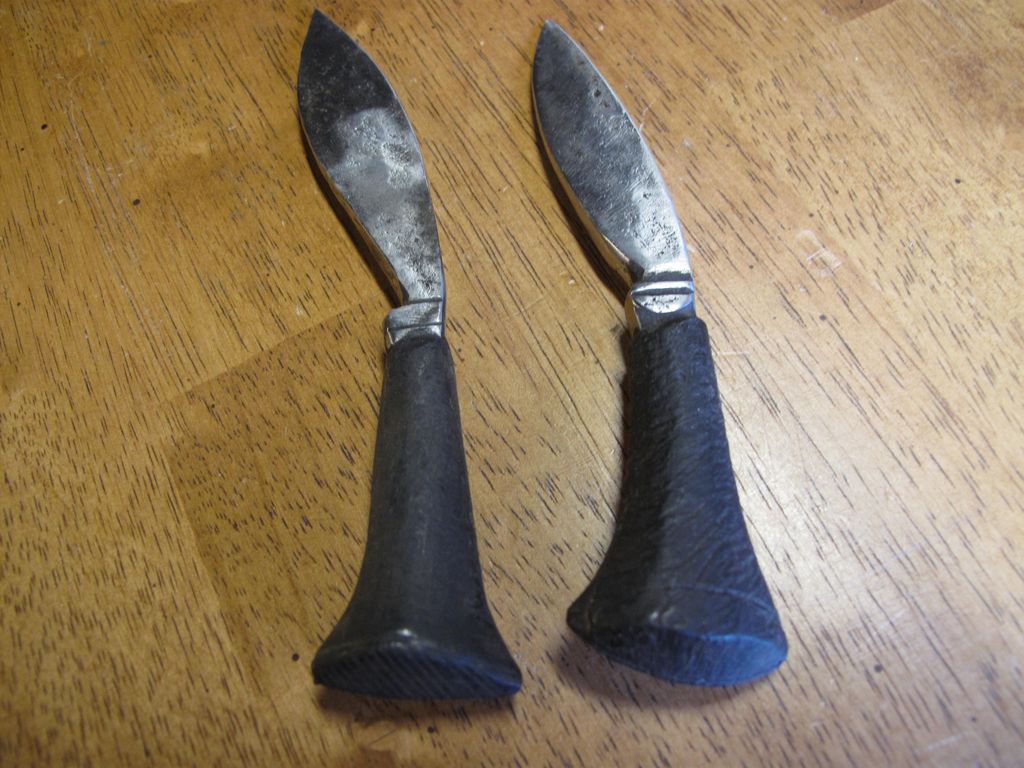 Antique Small Knife set From Nepal Used with a Gurkha Kukri Knife Antique Small Knife set From Nepal Used with a Gurkha Kukri Knife
