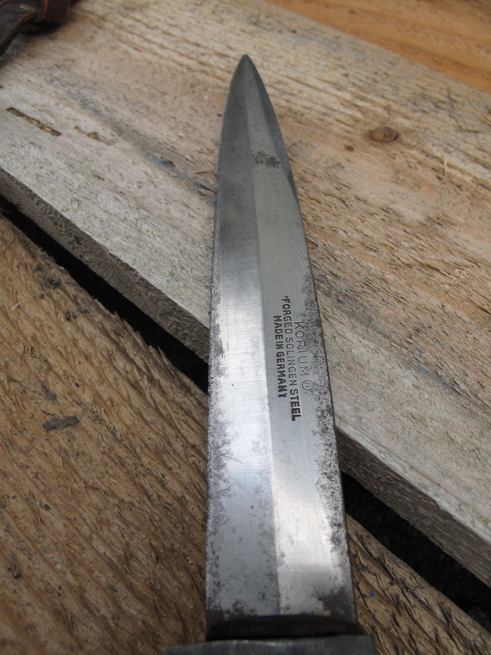 Old German Solingen Korium Dagger With Metal Claw Handle Old German Solingen Korium Dagger With Metal Claw Handle