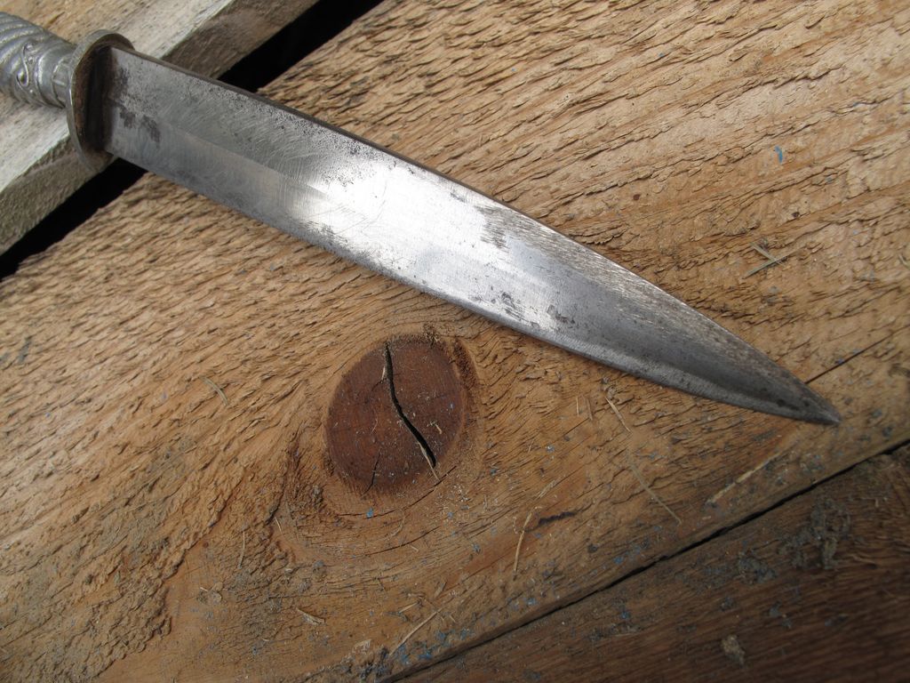 Old German Solingen Korium Dagger With Metal Claw Handle Old German Solingen Korium Dagger With Metal Claw Handle