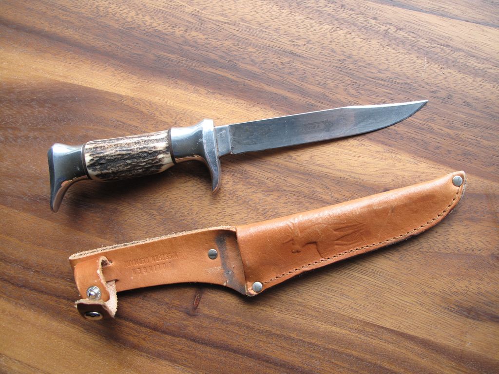Very nice Vintage Solingen Widdeg Super Hollow Ground Hunting Knife Very nice Vintage Solingen Widdeg Super Hollow Ground Hunting Knife