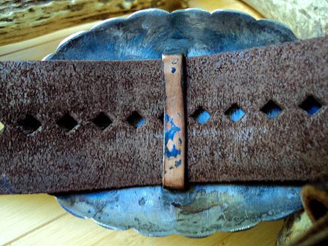 Vintage Native American Silver & Turquoise Concho Belt Vintage Native American Silver & Turquoise Concho Belt