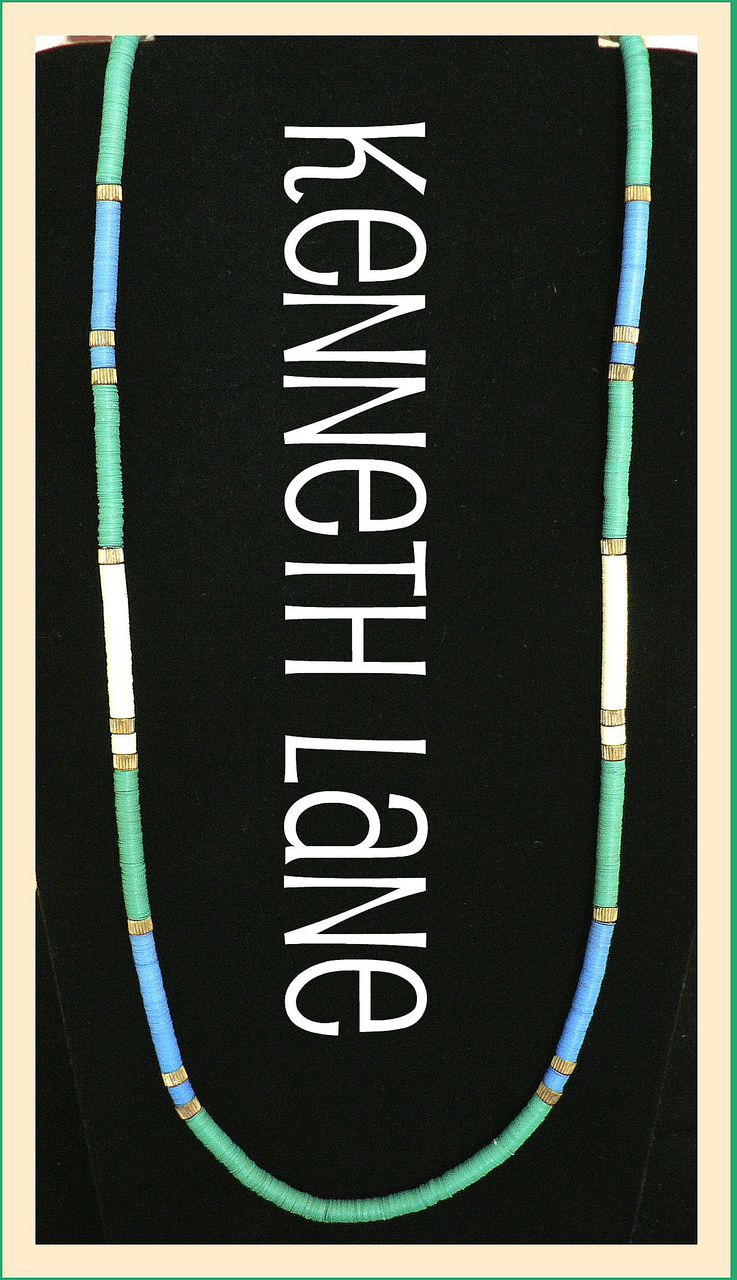 Classy Vintage Kenneth J. Lane Long Multi-Disc Necklace Classy Vintage Kenneth J. Lane Long Multi-Disc Necklace
