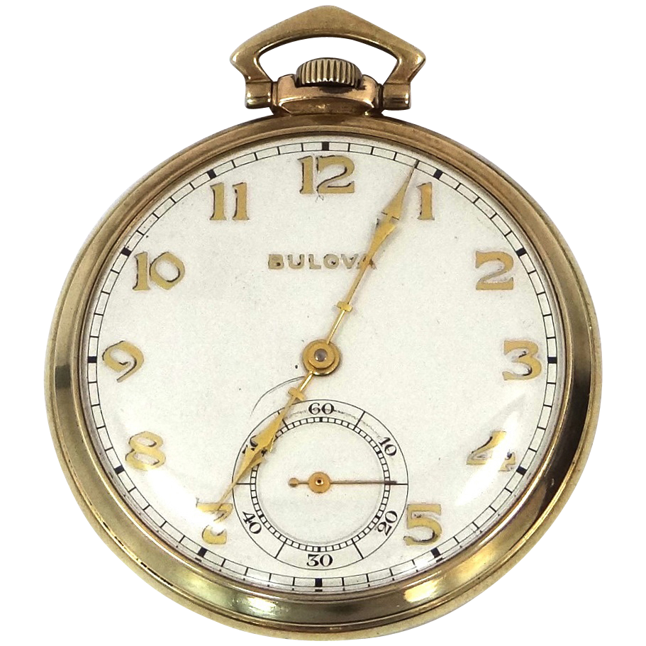 Bulova 1930's 15 Jewels Pocket Watch from mursadies on Ruby Lane