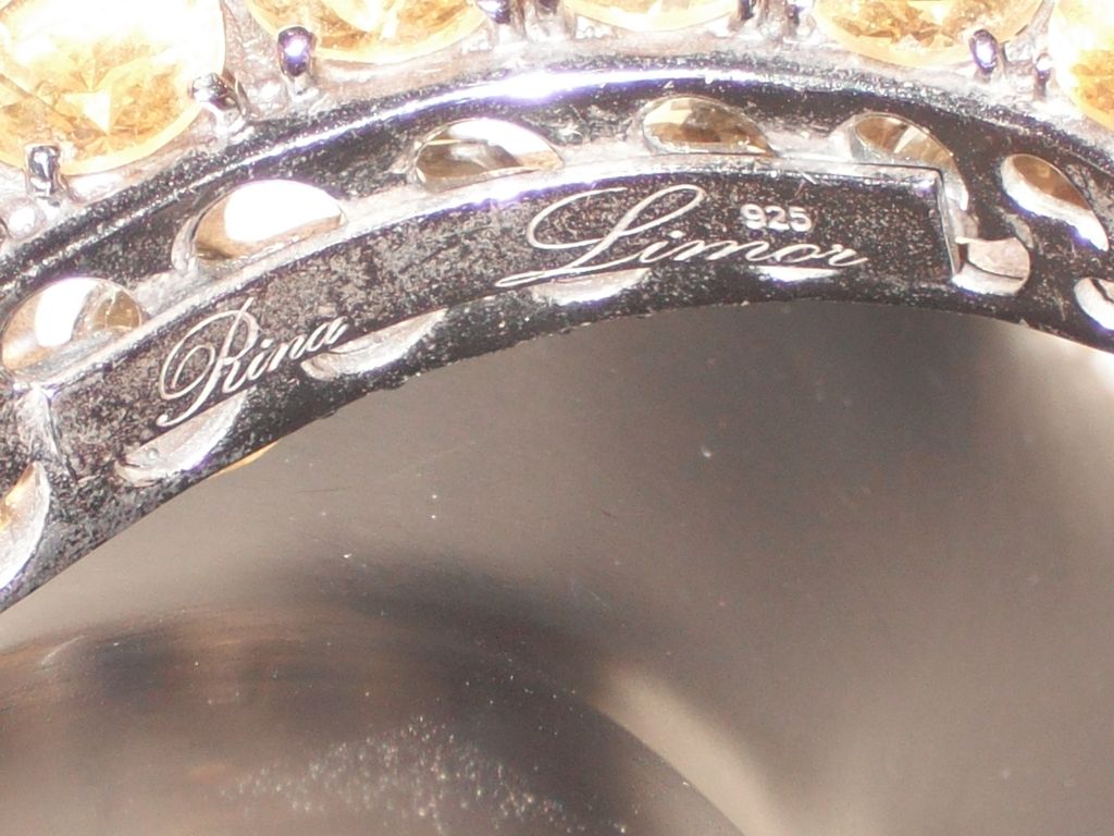 Rina Limor Citrine and Fancy Topaz Clamper/Bangle/Cuff Rina Limor Citrine and Fancy Topaz Clamper/Bangle/Cuff