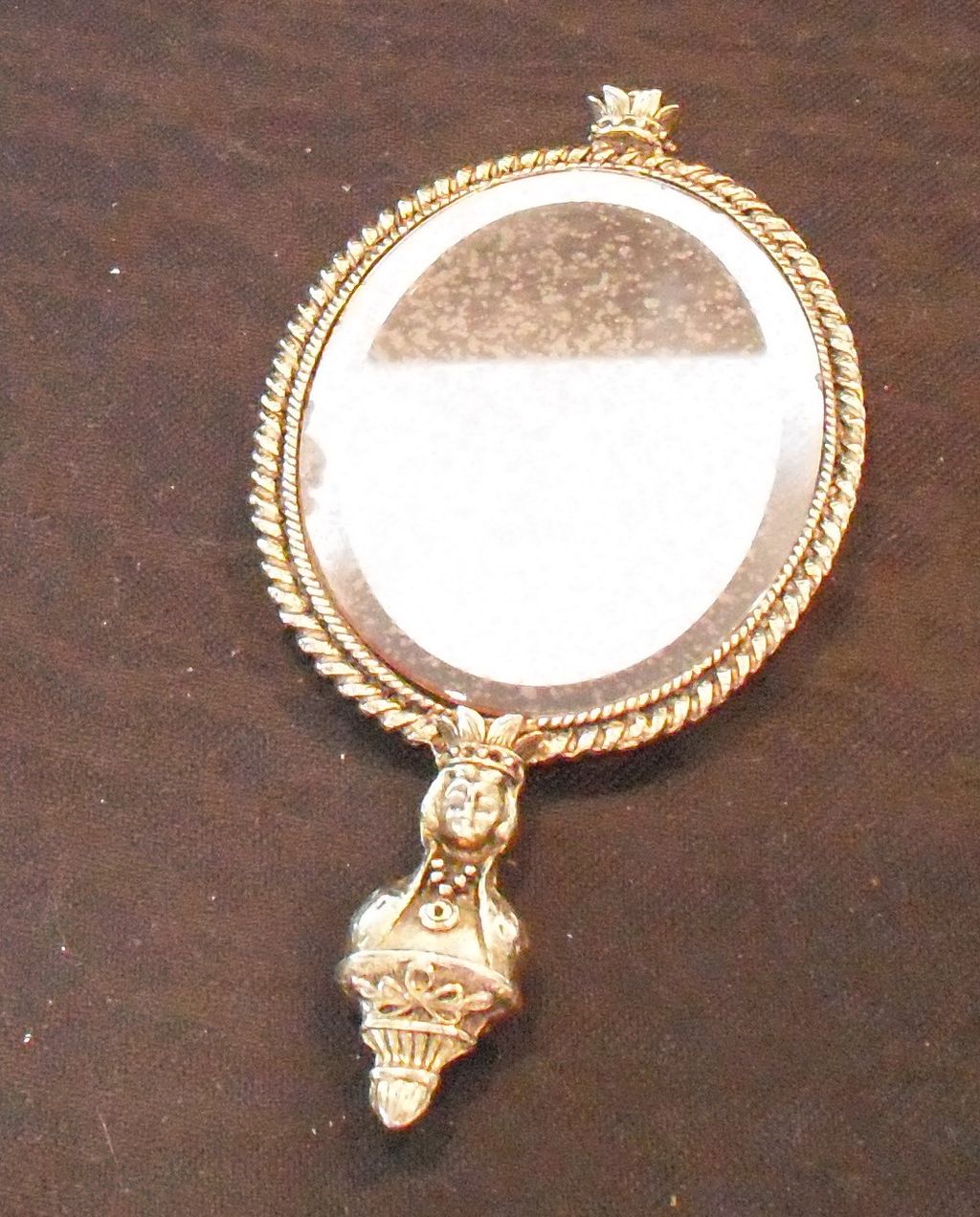 Small Hand Mirror by Battani from musibows on Ruby Lane