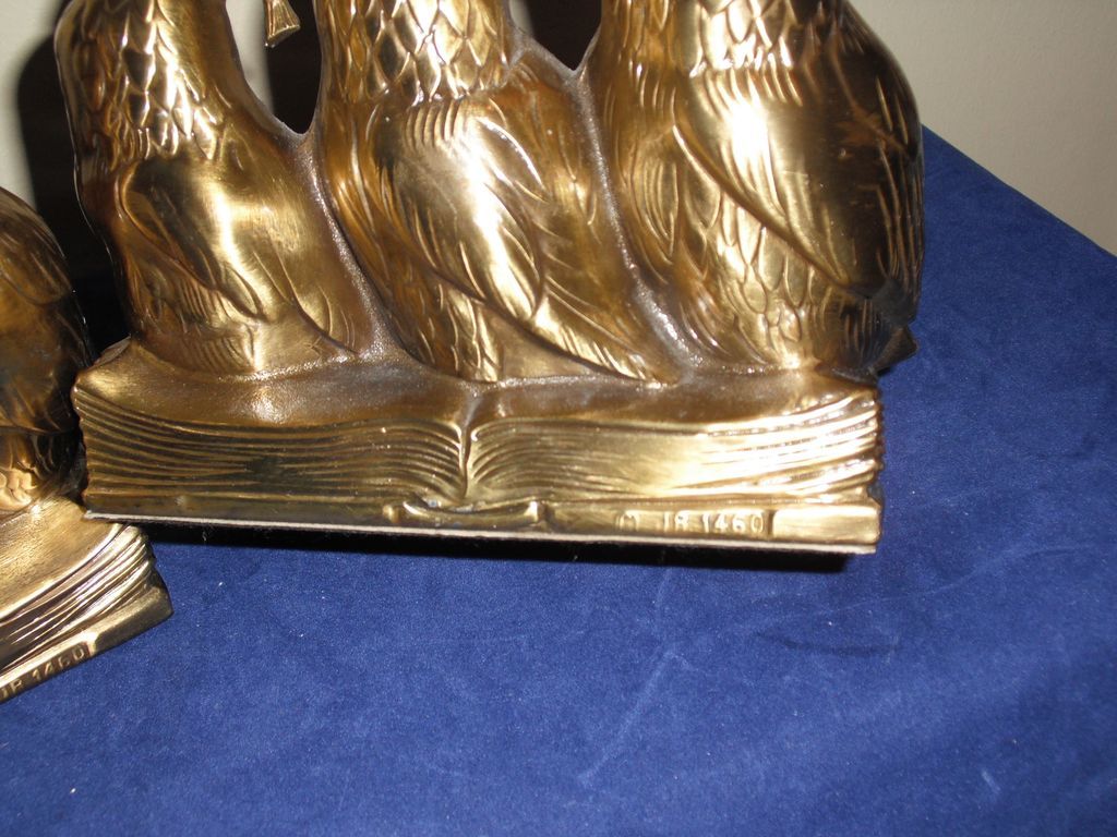 Wise Owl Bookends by Jennings Bros. Wise Owl Bookends by Jennings Bros.