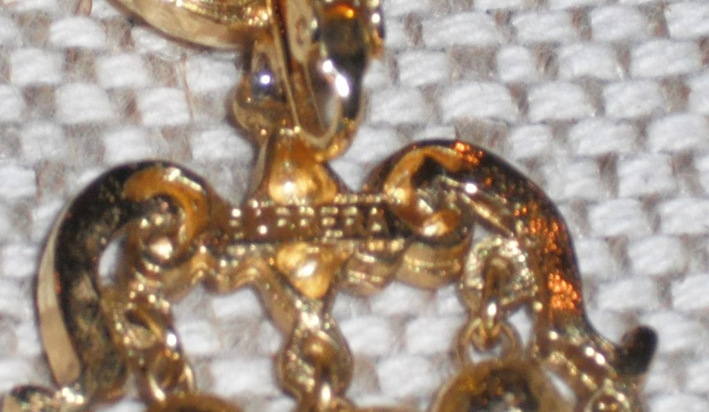 Jose & Maria Barrera Gold Plated Chandelier Clip Earrings Jose & Maria Barrera Gold Plated Chandelier Clip Earrings