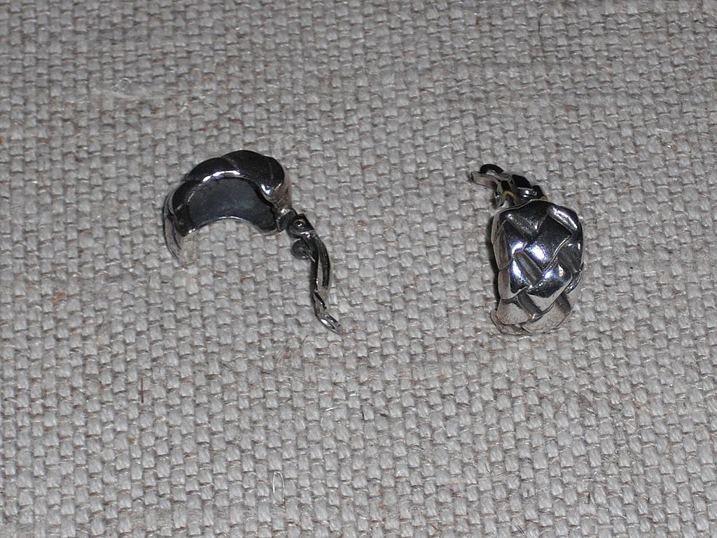 Braided Sterling Silver Clip Earring Braided Sterling Silver Clip Earring