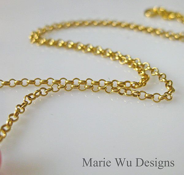 23ct Jelly Pink Natural Translucent Sapphire-14k Gold Necklace 23ct Jelly Pink Natural Translucent Sapphire-14k Gold Necklace