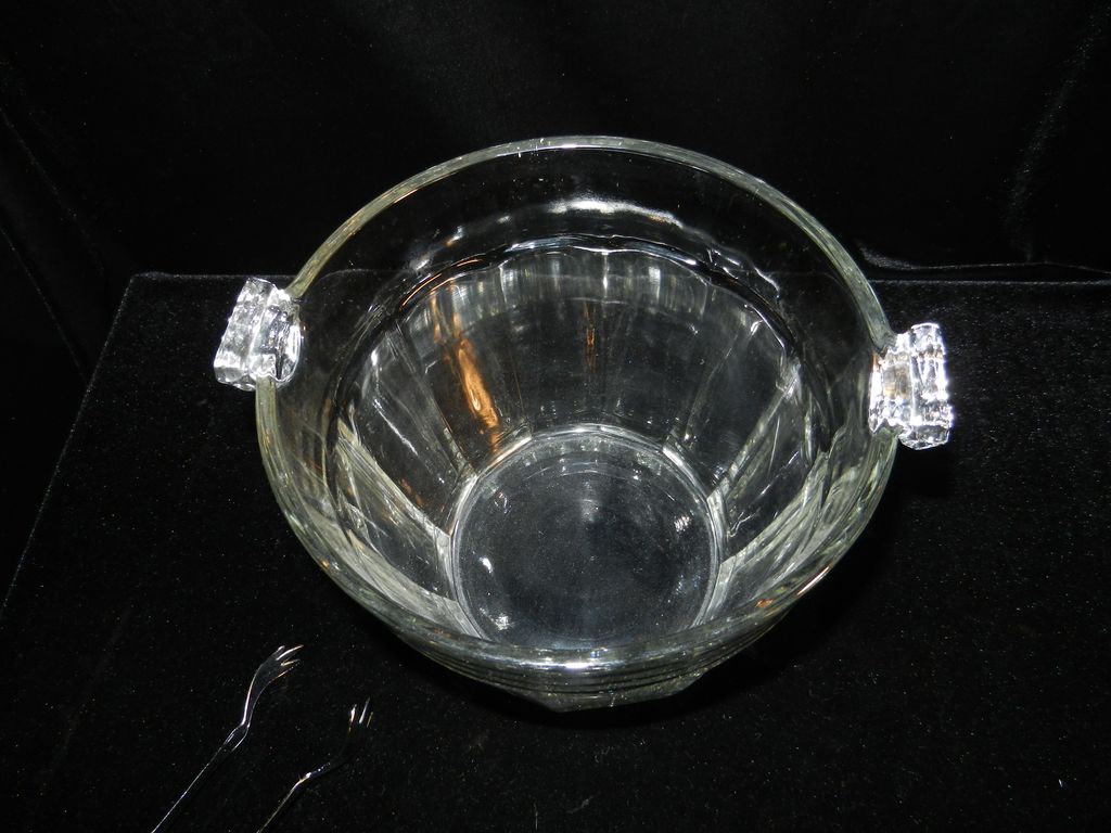 Vintage Glass Ice Bucket Vintage Glass Ice Bucket