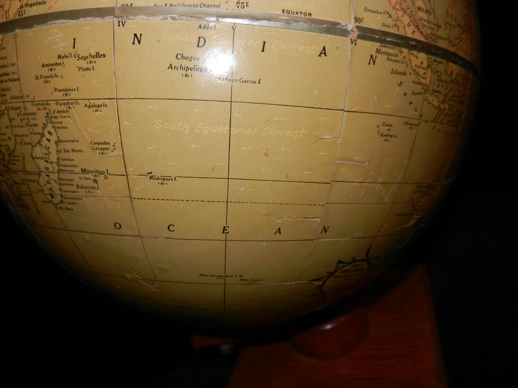 Vintage Cram's 12 inch Universal Terrestrial Globe -1949-52 Vintage Cram's 12 inch Universal Terrestrial Globe -1949-52
