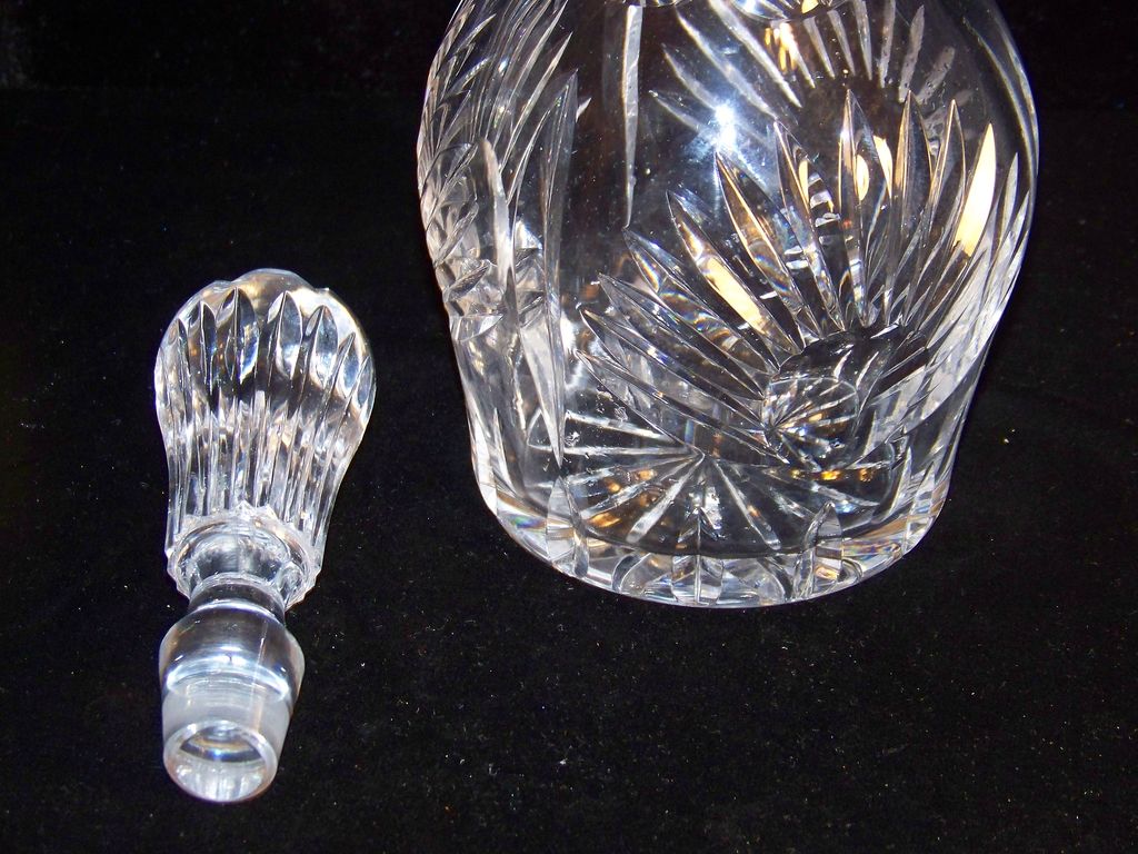 Vintage Cut Glass Decanter Vintage Cut Glass Decanter