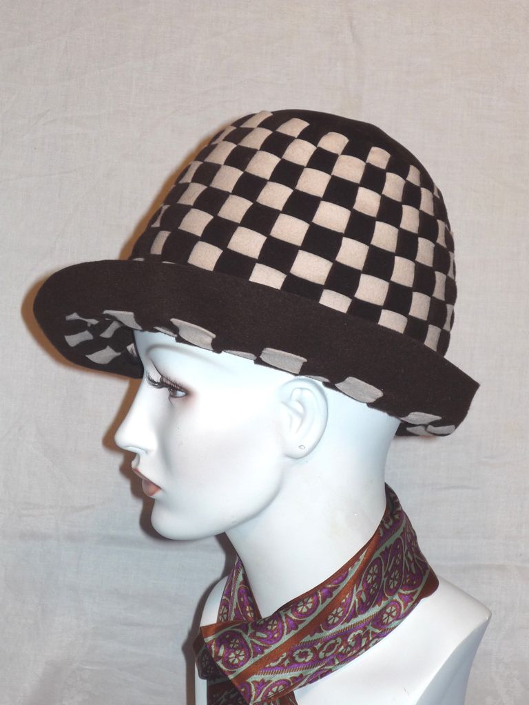 Vintage 1960s Mr. John Jr. Woven Wool Felt Hat Vintage 1960s Mr. John Jr. Woven Wool Felt Hat