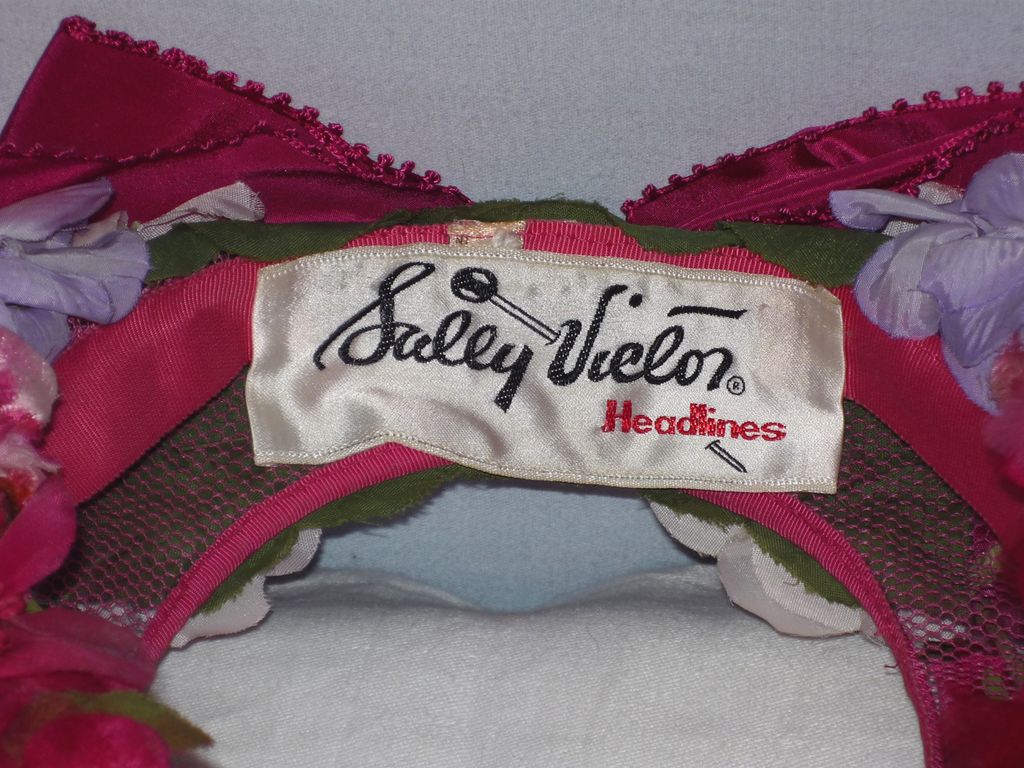1960s Sally Victor Headlines Halo of Flowers Hat 1960s Sally Victor Headlines Halo of Flowers Hat