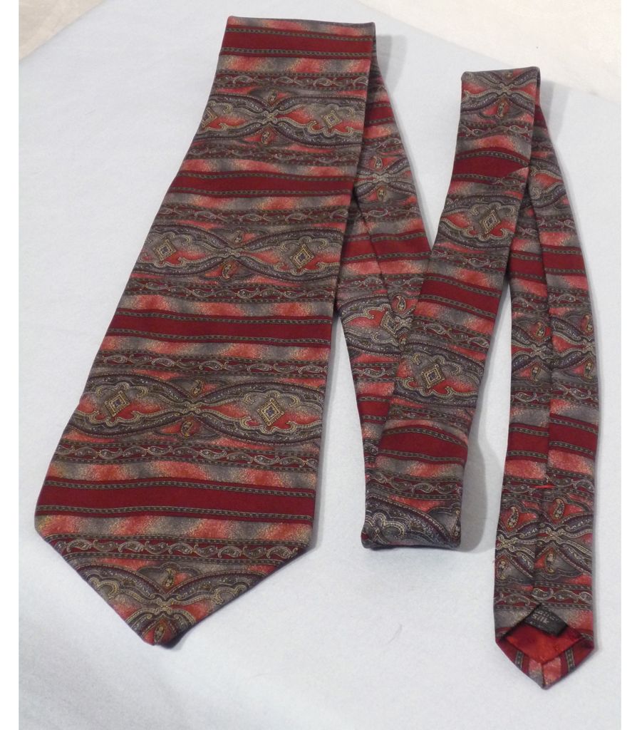 Halston Paisley Silk Tie Halston Paisley Silk Tie