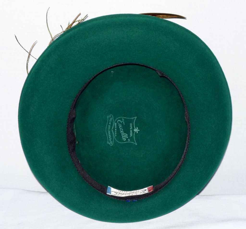 Late 1970s-Early 1980s Mr. John Classic Wool Felt Breton Hat Late 1970s-Early 1980s Mr. John Classic Wool Felt Breton Hat