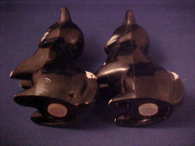 FitZ & Floyd Mold & Die Works Black Cat Kitten Pepper Shakers FitZ & Floyd Mold & Die Works Black Cat Kitten Pepper Shakers