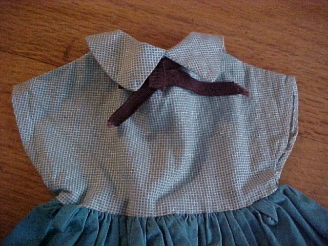 Doll Dress Checkered Turquoise with Jacket Doll Baby Doll Dress Checkered Turquoise with Jacket Doll Baby