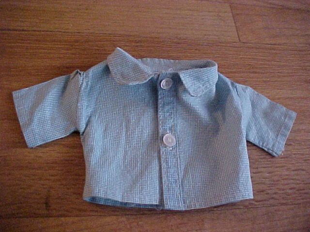 Doll Dress Checkered Turquoise with Jacket Doll Baby Doll Dress Checkered Turquoise with Jacket Doll Baby