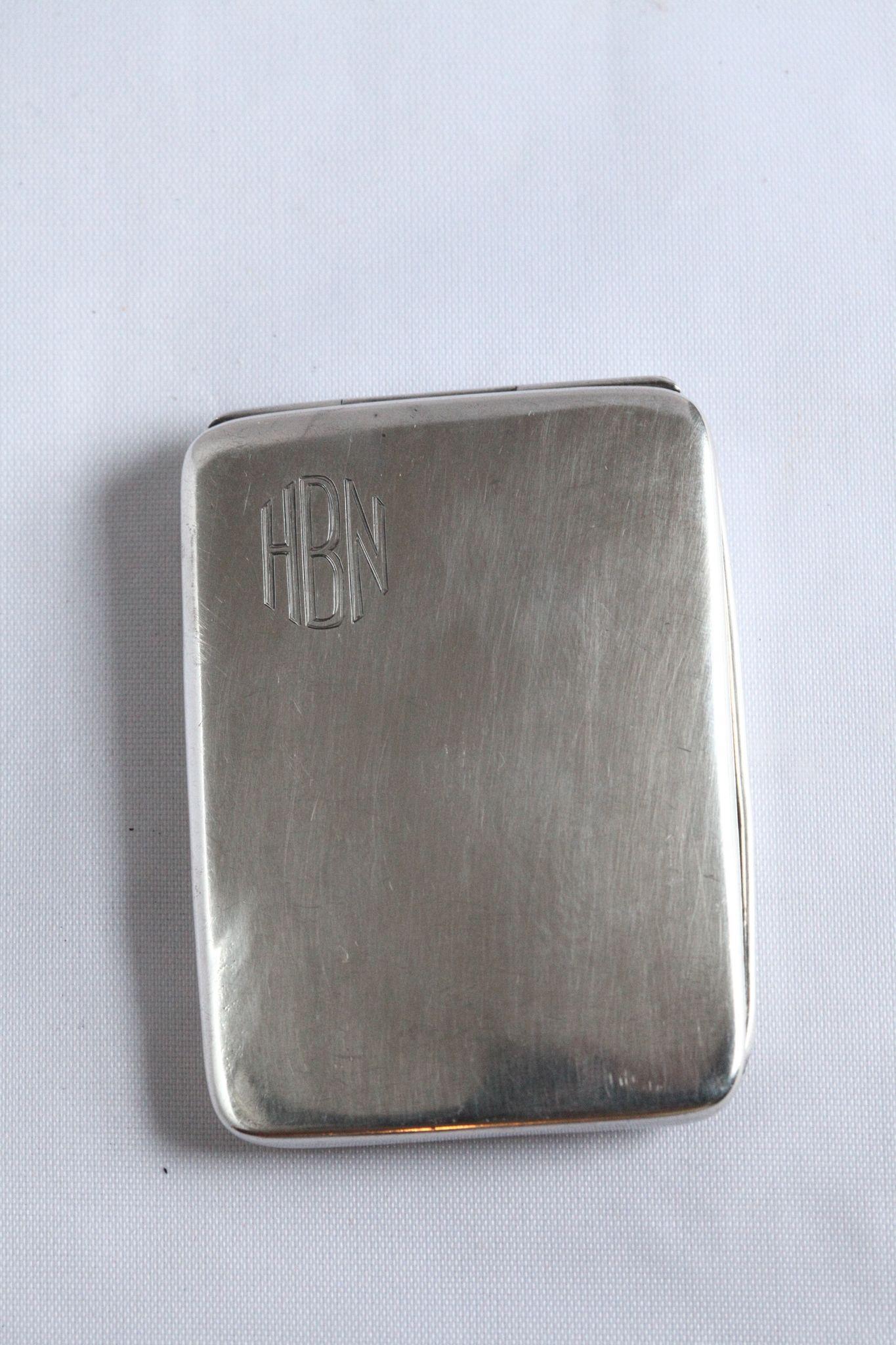 Sterling Silver Match Safe Hallmarked Foster & Bailey Inscribed "a Mon Cher de Chere" Sterling Silver Match Safe Hallmarked Foster & Bailey Inscribed "a Mon Cher de Chere"