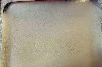 Niello Alpacca Evening Cigarette Case With French Etched "Family History" Dated 1-14-27 Niello Alpacca Evening Cigarette Case With French Etched "Family History" Dated 1-14-27