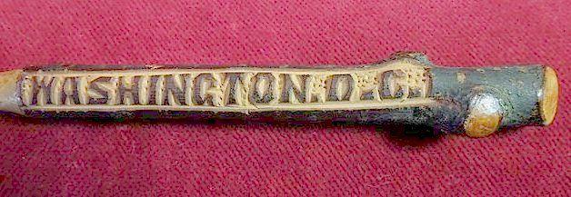 Hand Carved Wooden Washington D.C Folk Art Dip Pen Hand Carved Wooden Washington D.C Folk Art Dip Pen