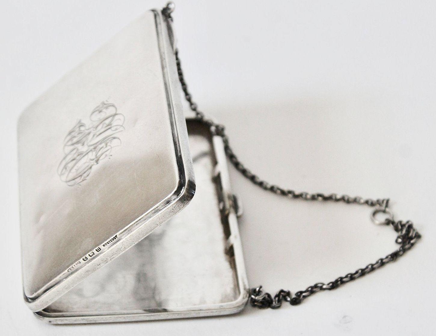 Sterling Silver Hallmarked WGS & Co.Birmingham Chatelaine Evening Purse Sterling Silver Hallmarked WGS & Co.Birmingham Chatelaine Evening Purse