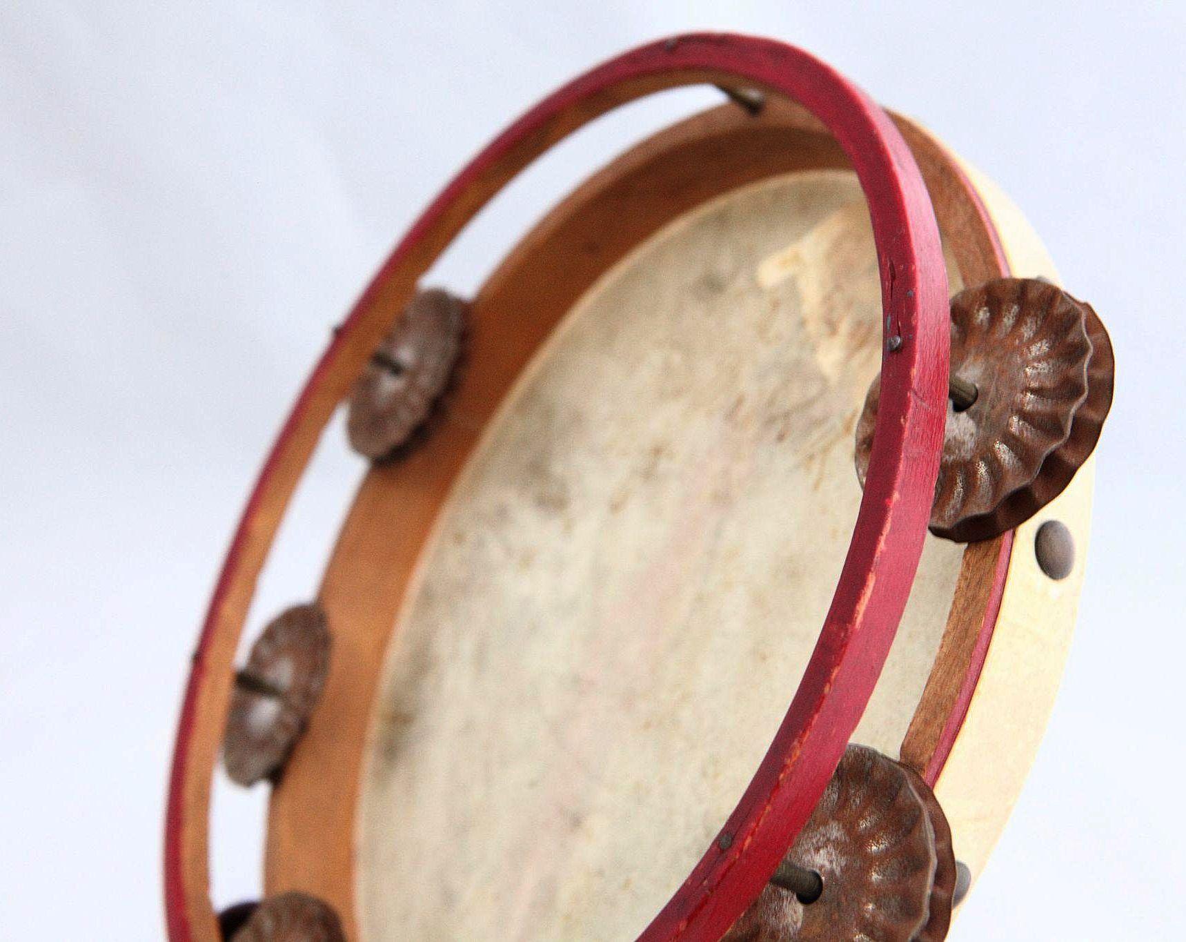 Vintage Hand-Painted Flamenco DancerTambourine Vintage Hand-Painted Flamenco DancerTambourine