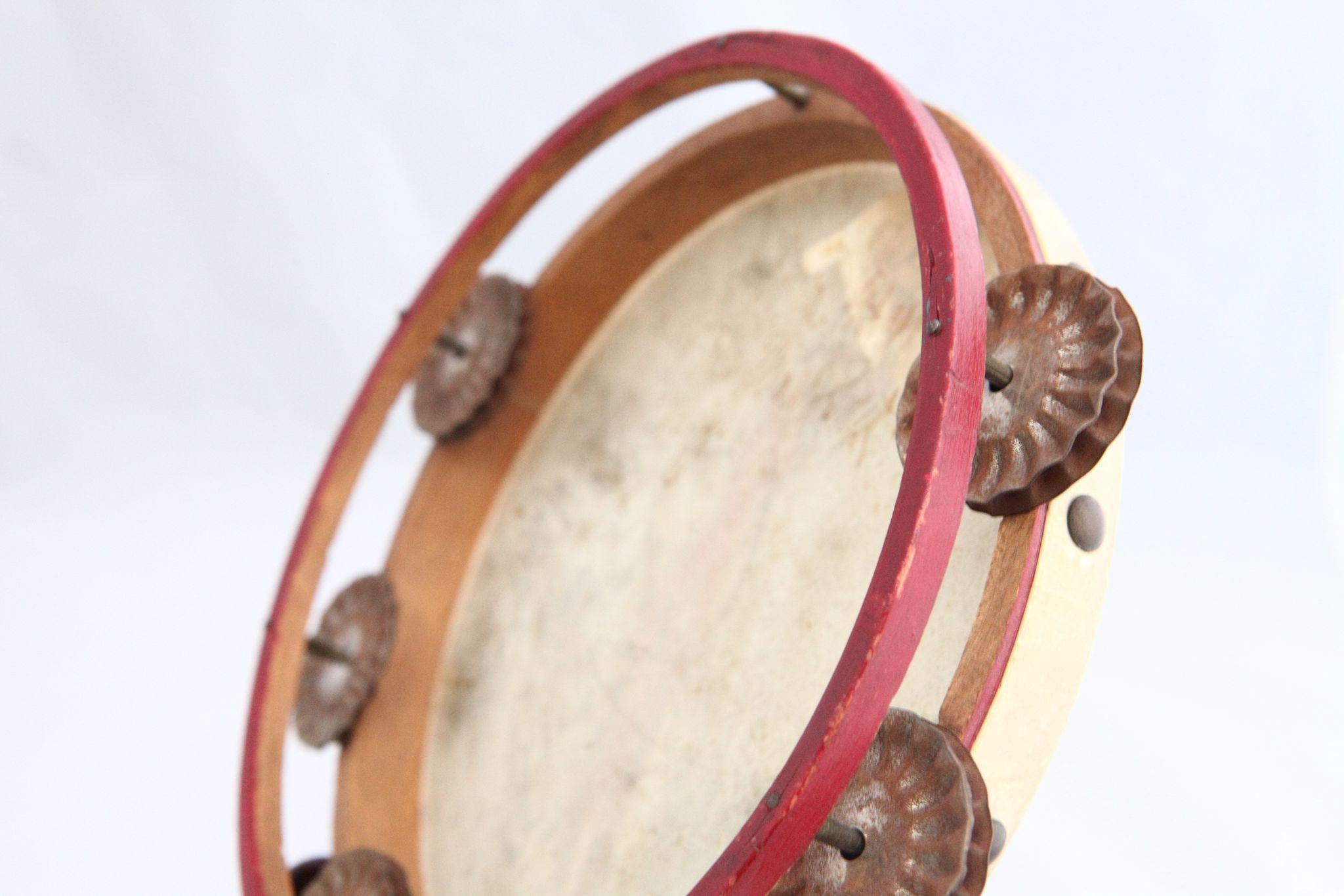 Vintage Hand-Painted Flamenco DancerTambourine Vintage Hand-Painted Flamenco DancerTambourine