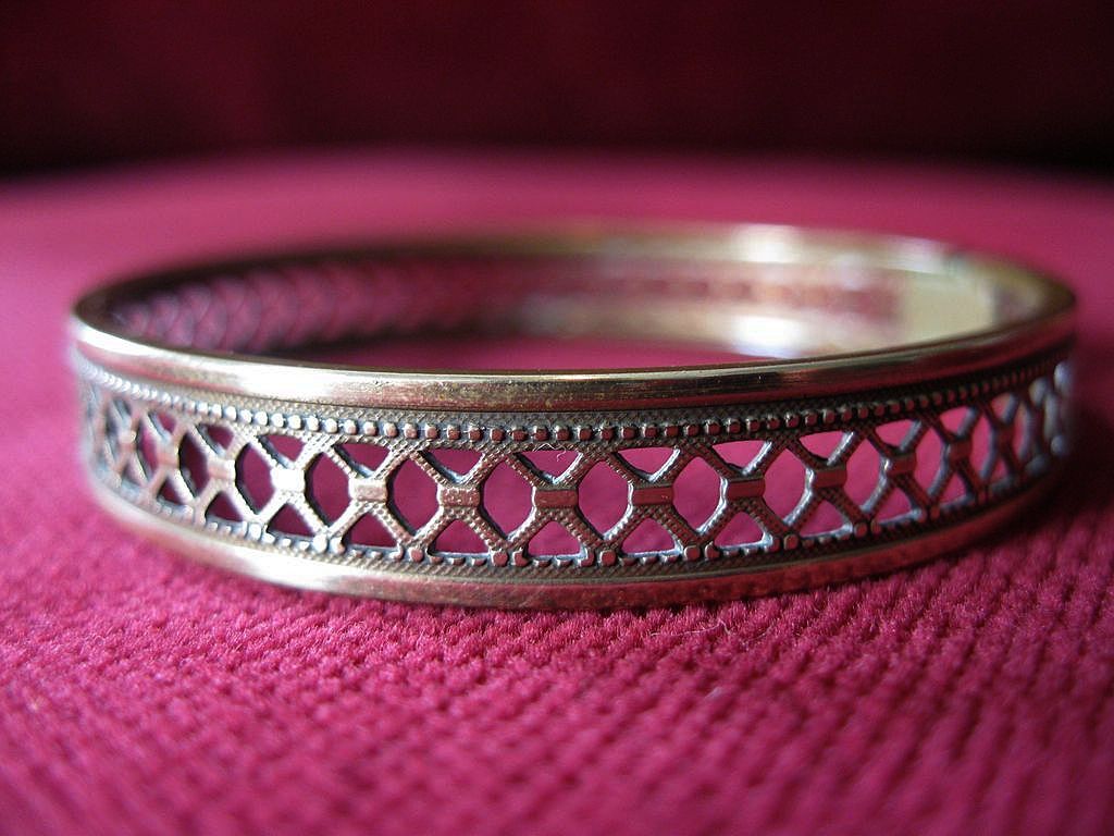 Antique Gold Filled Mesh Baby Bracelet Antique Gold Filled Mesh Baby Bracelet