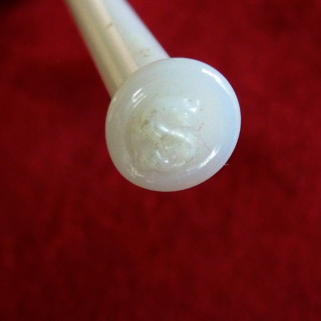 Petite White Hand-Blown Glass Dip Pen and Seal Petite White Hand-Blown Glass Dip Pen and Seal