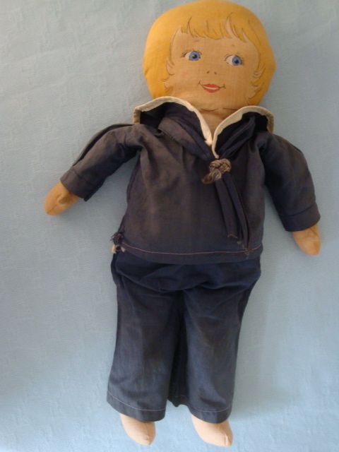 Vintage 14" Bruckner Dollypup Sailor Vintage 14" Bruckner Dollypup Sailor