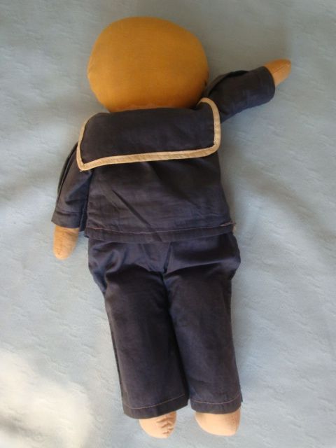 Vintage 14" Bruckner Dollypup Sailor Vintage 14" Bruckner Dollypup Sailor