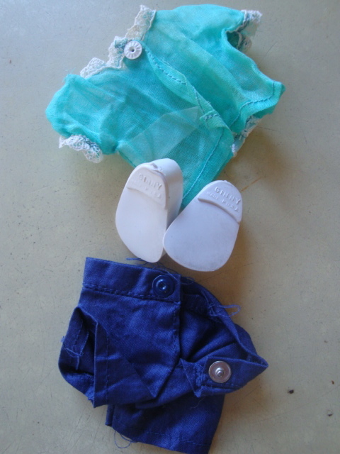 Vintage Vogue Ginny Aqua Blouse, Shorts and Shoes Vintage Vogue Ginny Aqua Blouse, Shorts and Shoes
