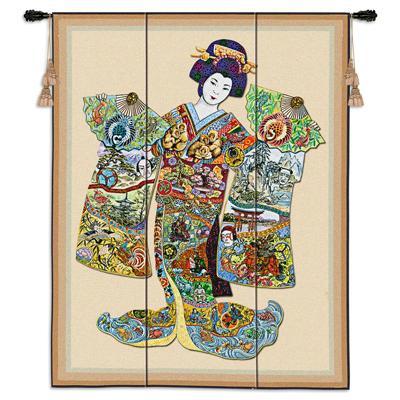 Wall Hanging Tapestry - Geisha Welcome Wall Hanging Tapestry - Geisha Welcome