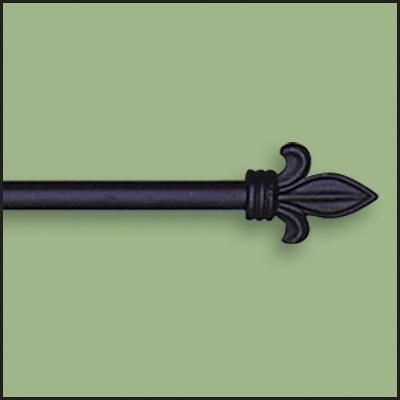 Petite Fleur Black Tapestry Rod Kit Petite Fleur Black Tapestry Rod Kit